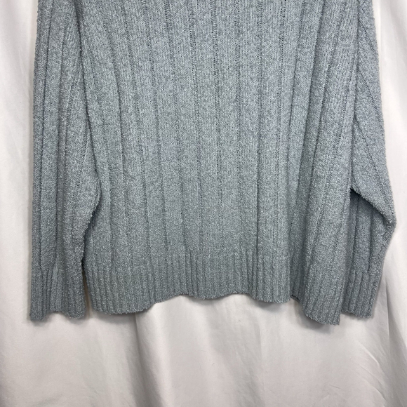 Eileen Fisher Women's Size XL Organic Cotton Fluff Rib Sweater Top Cashmere Blue - Picture 6 of 10